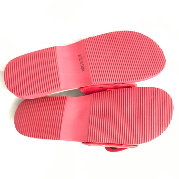 Massage Acupressure House Sandals Size EU 38 Red Relax Slippers Rocks - Picture 5 of 5